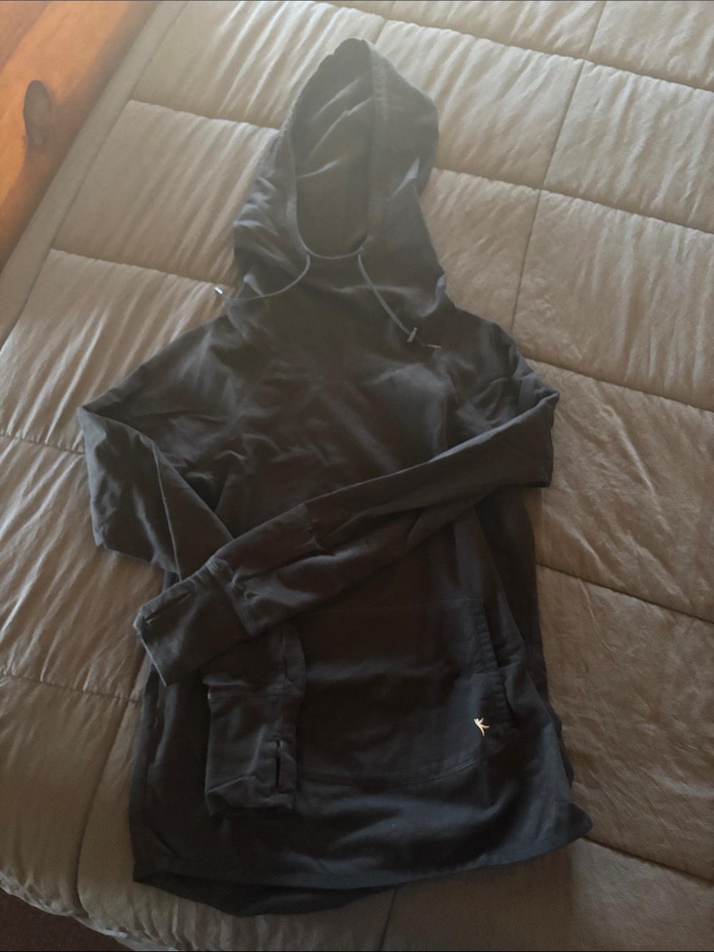 Danskin Black Pullover Hoodie with Branded Neck Tag